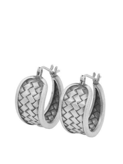 Clous d'oreilles torsadés rétro en argent S925 pour femmes AV1019