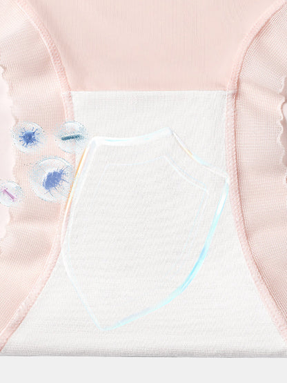 Sous-vêtements d'été 5 pièces pour femmes taille fine