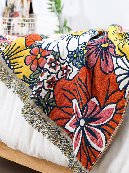 Jacquard-Badetuch für Erwachsene, 100 % Baumwolle, Blumenmuster, schnelltrocknend