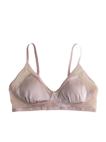 Sexy Damen-Triangel-BH aus fester Spitze und Seide KL1005