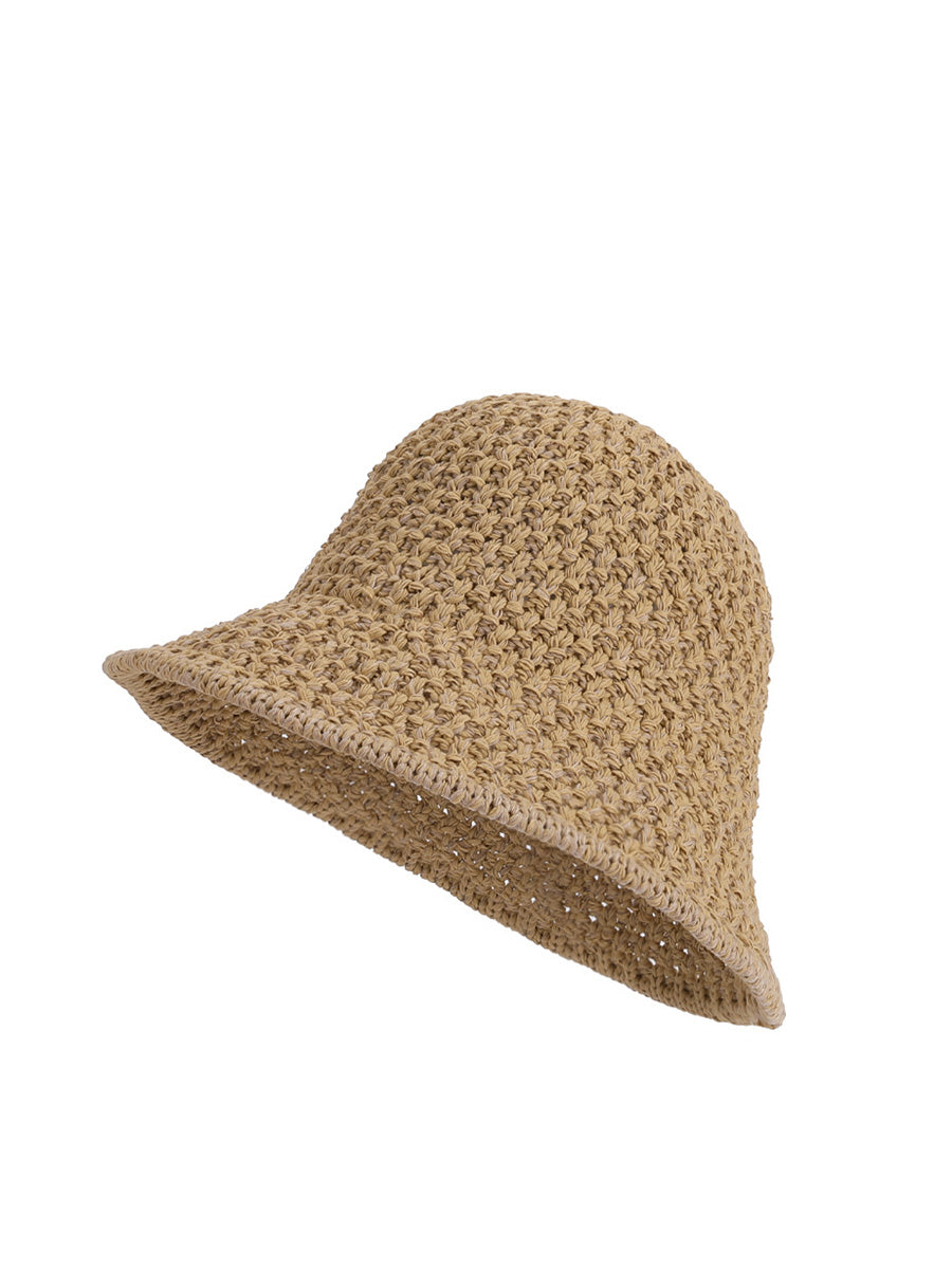 Hat Women Casual Weave Straw Sunproof