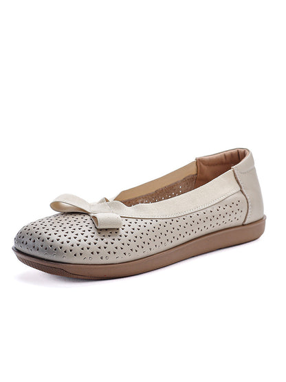 Echtes Leder Damen Schuhe Casual Soft Flat