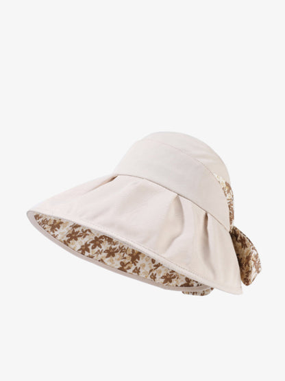 Floraler Sommer Sonnenfester Bowknot Damen Artsy Hut