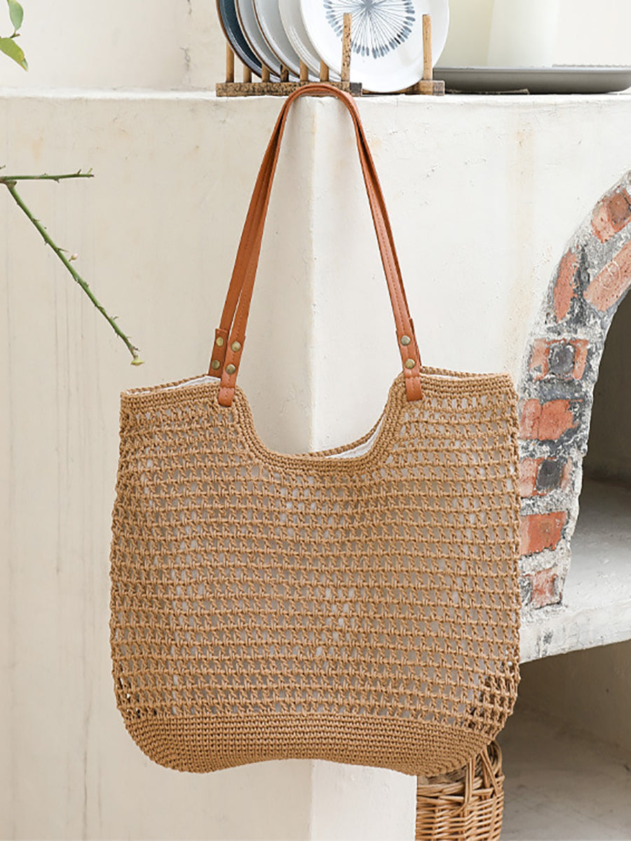 Summer Vintage Knitted Large Capacity Shoulder Bag RR1007