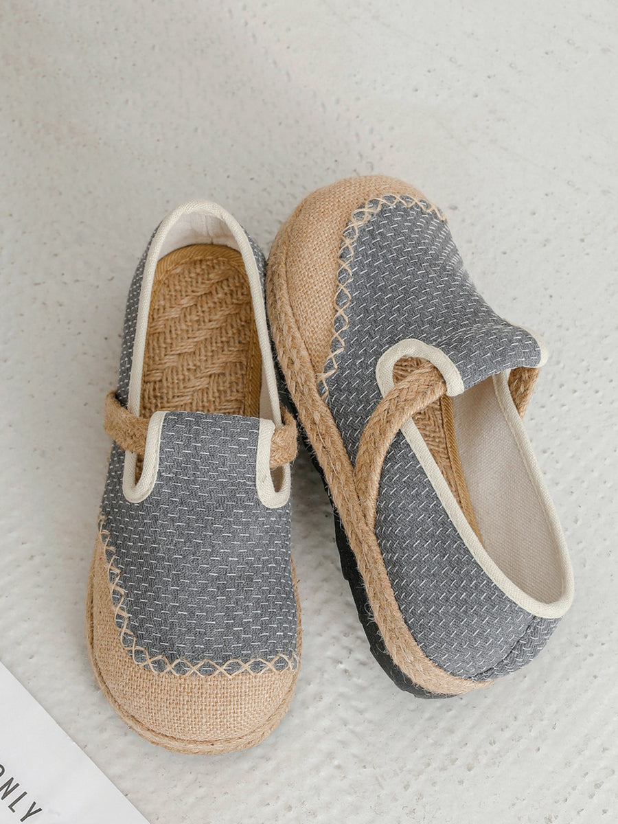 Schuhe Flache Leinwand Sommer Frauen Nähen