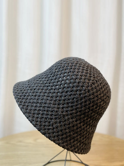 Chapeau Bob d'Été en Tissu Solide pour Femme WE1004 