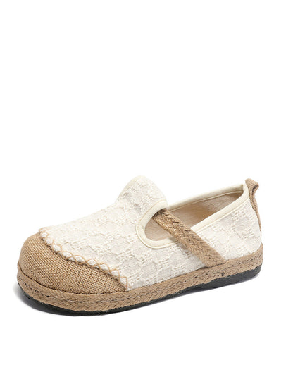 Women Ethnic Summer Linen Cotton Flat Shoes XX1001