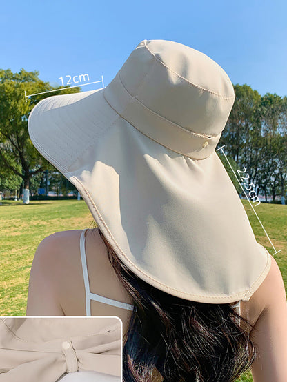 Chapeau d'été à large bord pour femme avec protection solaire WE1005 