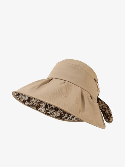 Floraler Sommer Sonnenfester Bowknot Damen Artsy Hut
