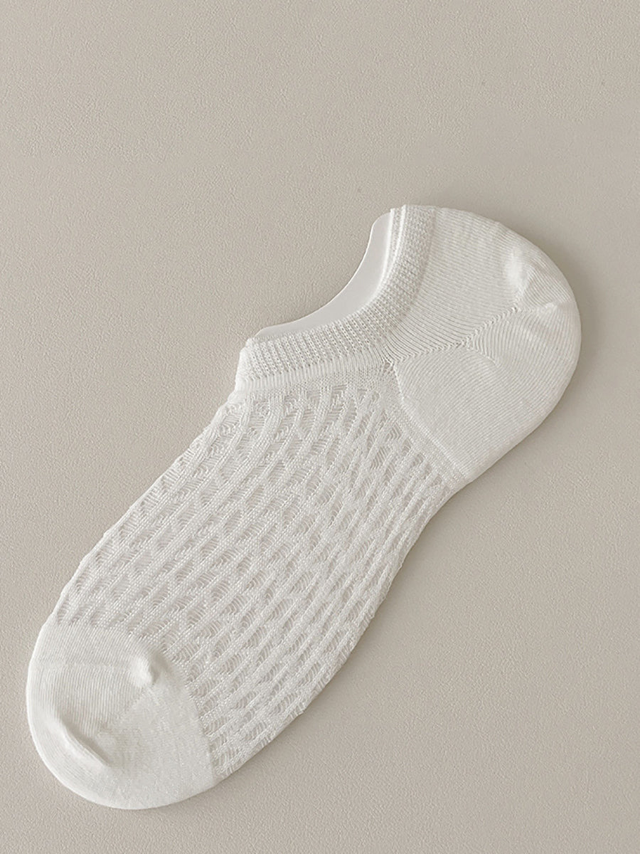 5 Paar Damen Sommersocken aus fester Baumwolle, kurze Socken RR1008