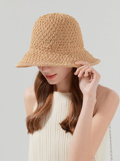 Hat Women Casual Weave Straw Sunproof