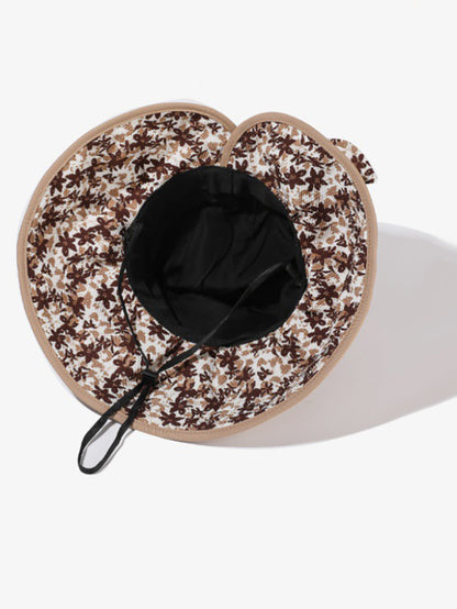 Floraler Sommer Sonnenfester Bowknot Damen Artsy Hut