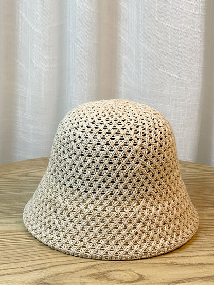 Chapeau Bob d'Été en Tissu Solide pour Femme WE1004 