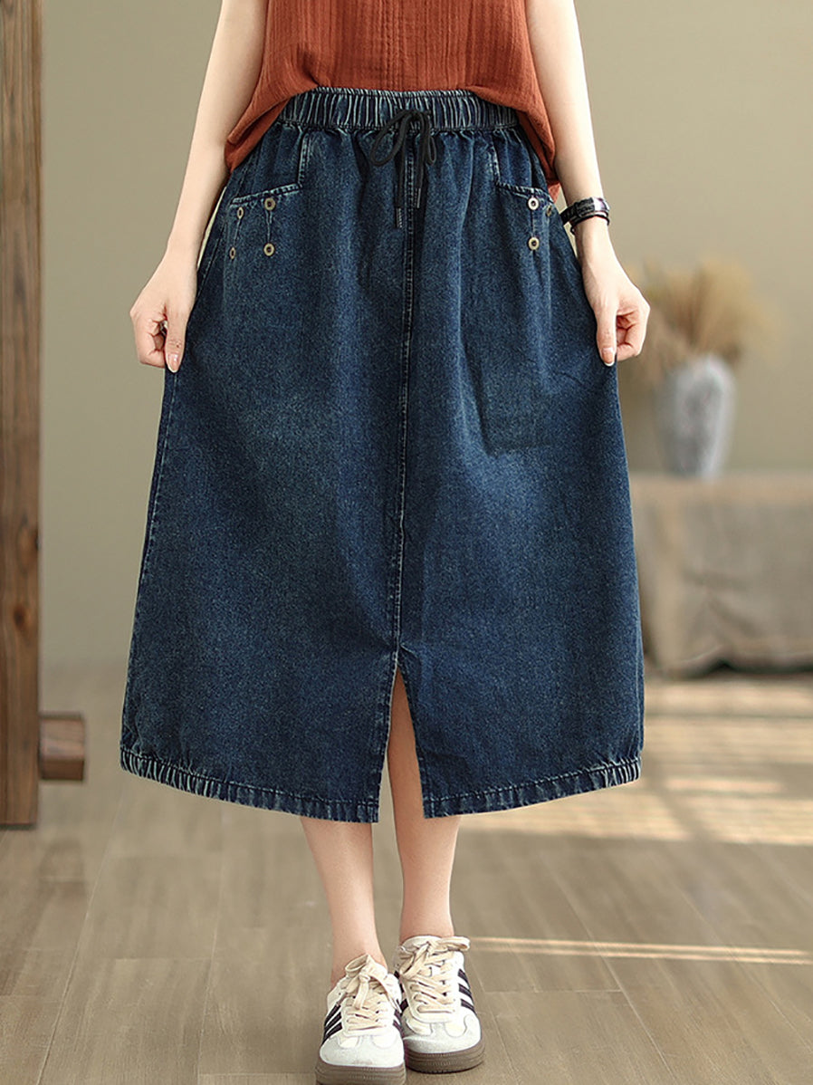 Women Summer Casual Denim Skirt KL1036