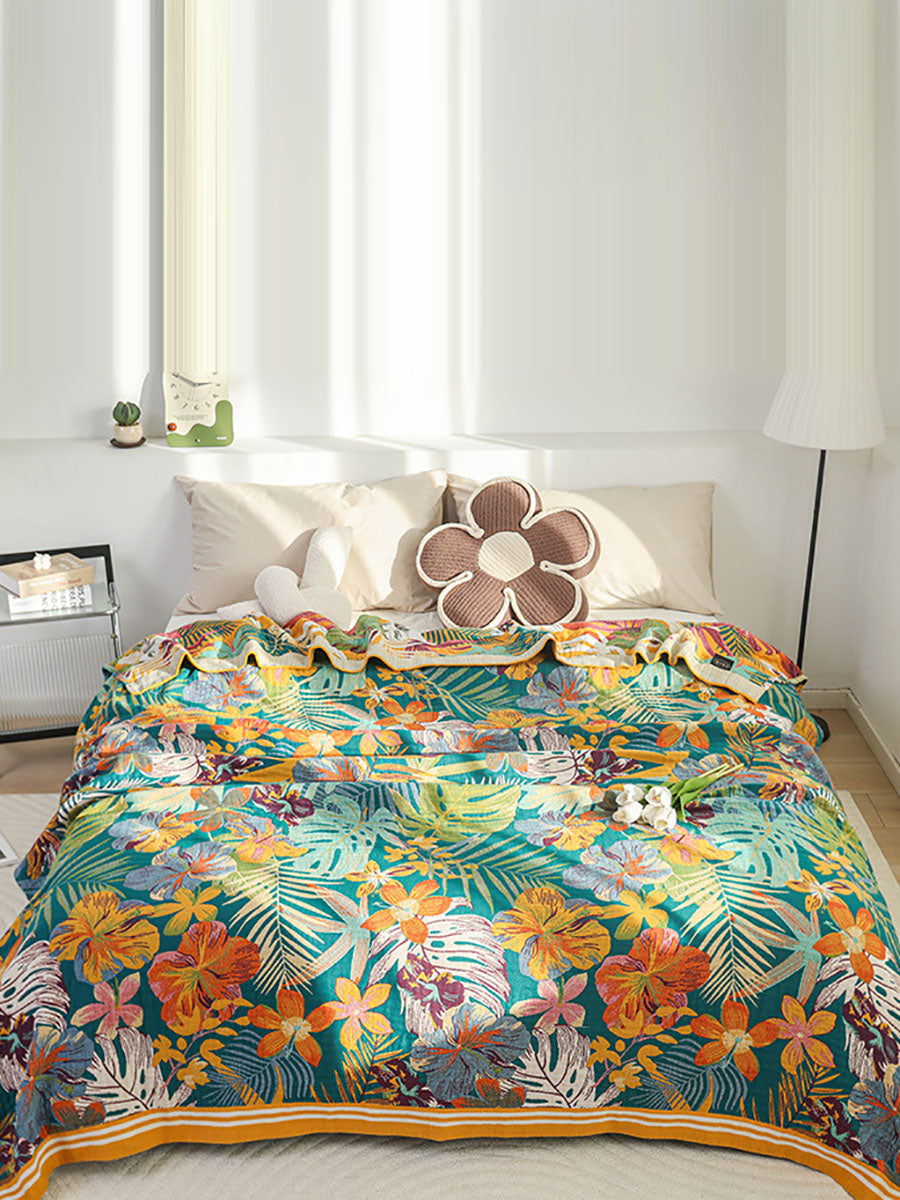 Couverture de canapé en coton, couvre-lit Queen