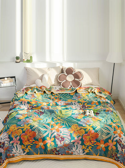 Couverture de canapé en coton, couvre-lit Queen