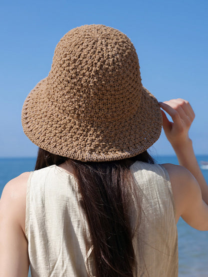 Chapeau d'été décontracté en tissu pour femme, résistant au soleil