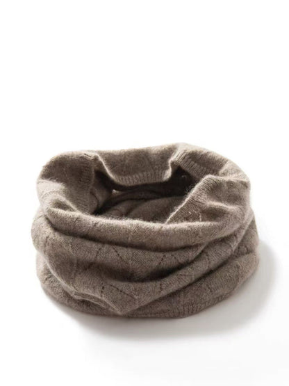 Foulard d'hiver en laine perforée unie pour femme QN018 