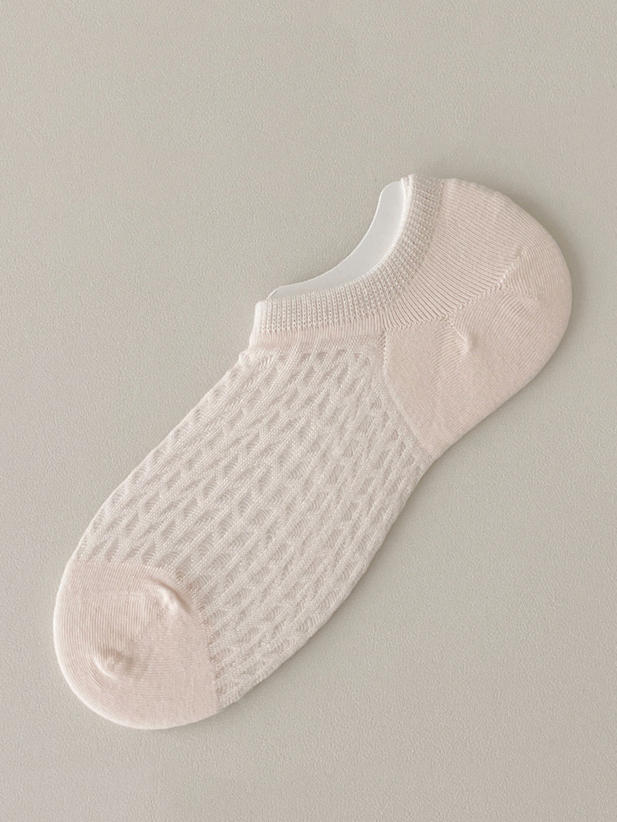 5 Paar Damen Sommersocken aus fester Baumwolle, kurze Socken RR1008