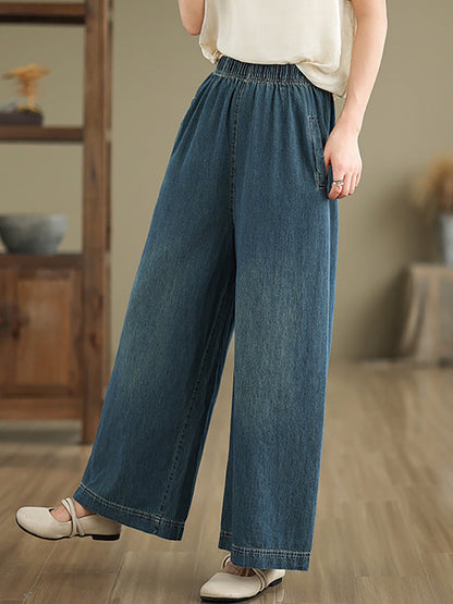 Pantalon large en denim ample pour femme AS1031