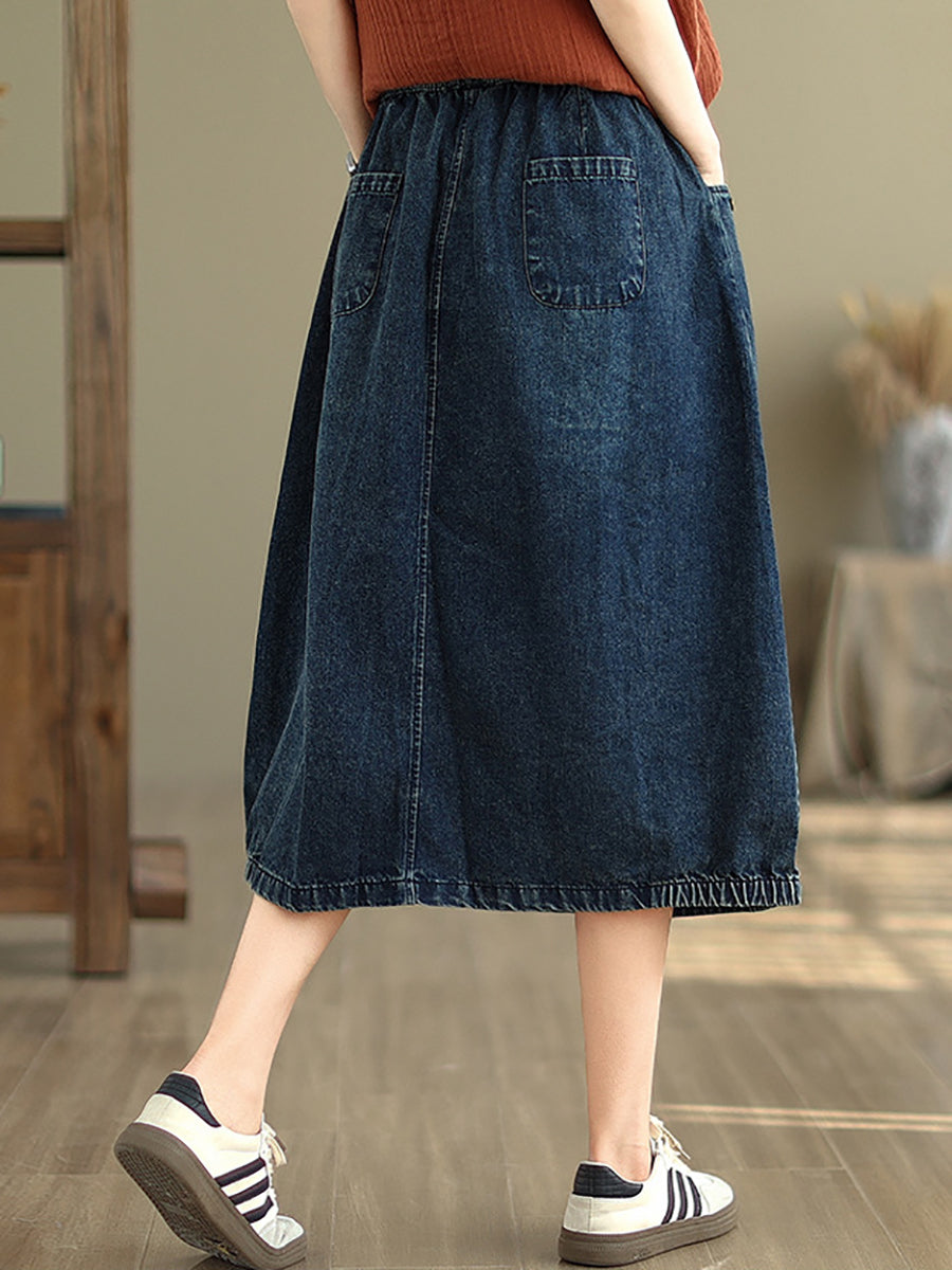 Women Summer Casual Denim Skirt KL1036