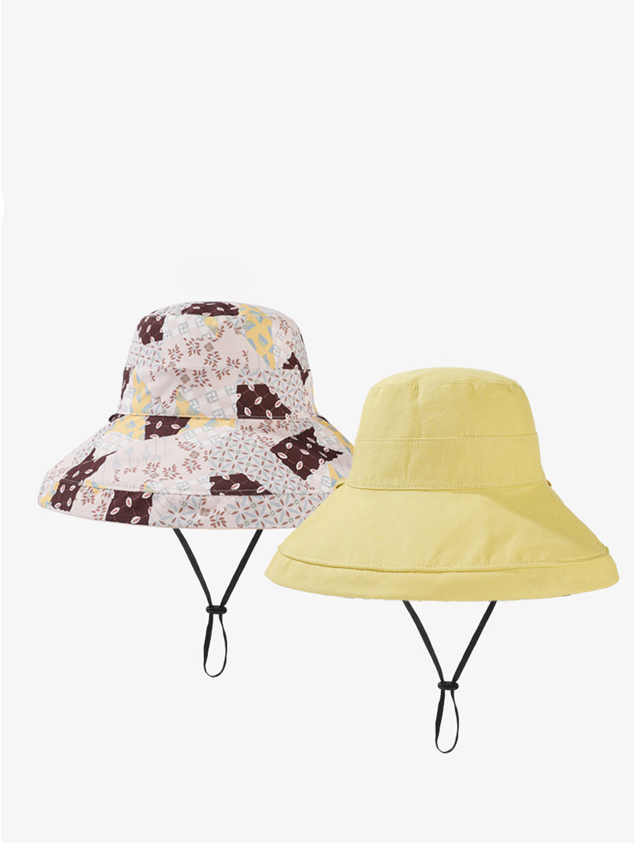 Chapeau d'été décontracté et solide pour femme, réversible et pliable, LL005 