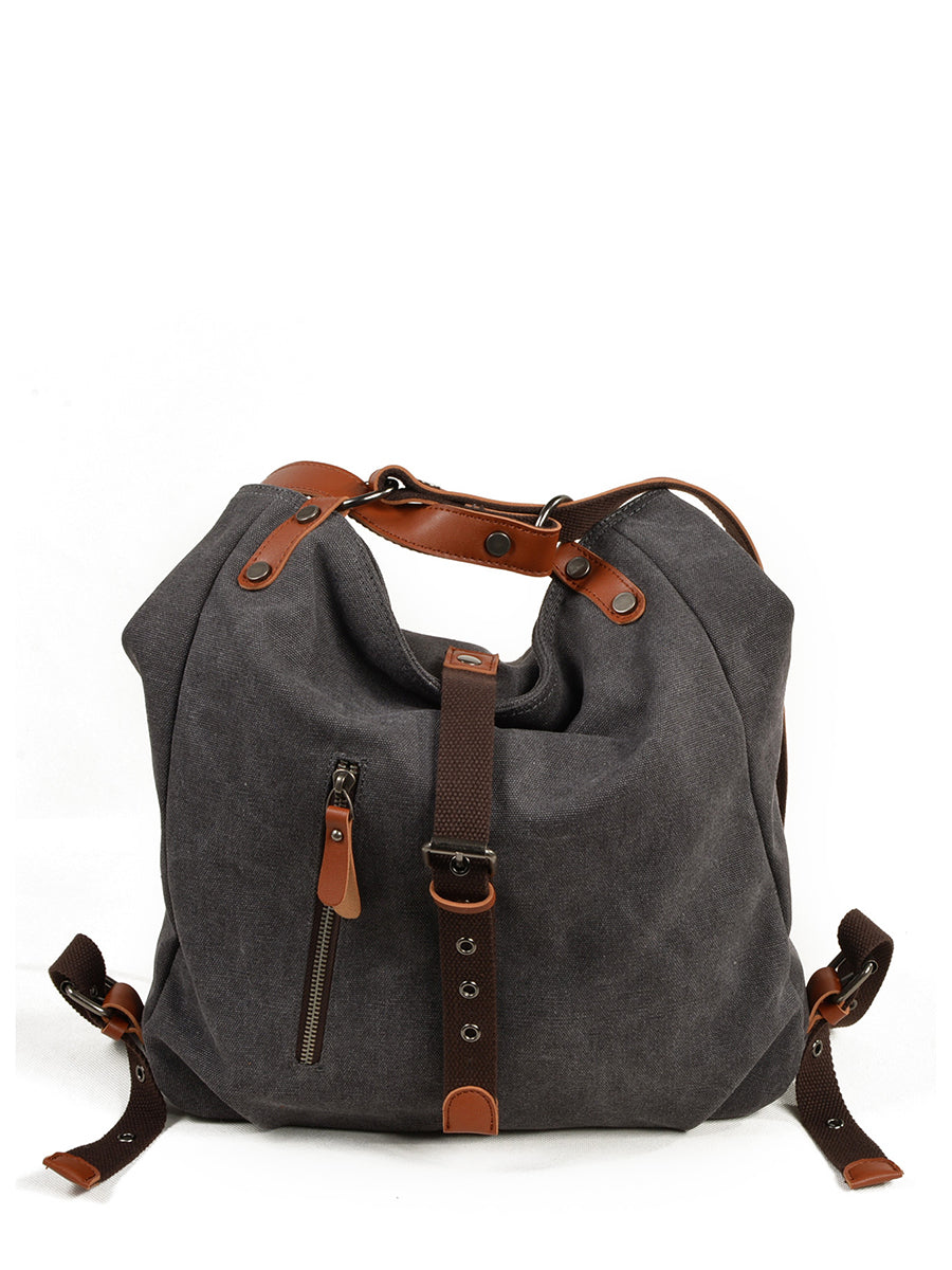 Damen Casual Canvas Umhängetasche Rucksack FD055