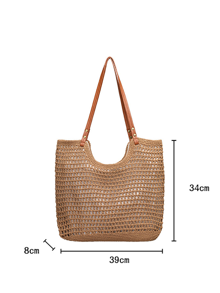 Summer Vintage Knitted Large Capacity Shoulder Bag RR1007