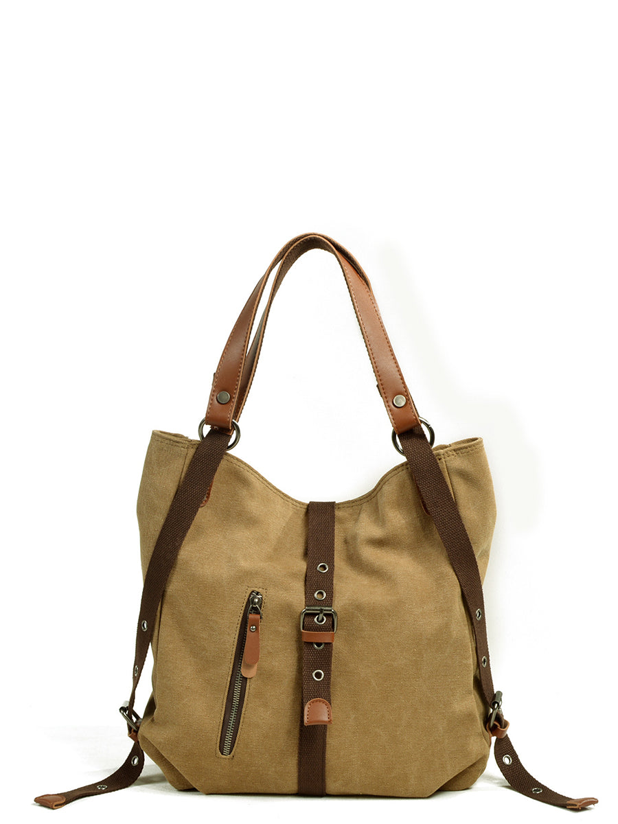 Damen Casual Canvas Umhängetasche Rucksack FD055