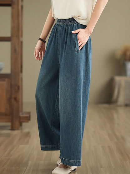 Pantalon large en denim ample pour femme AS1031