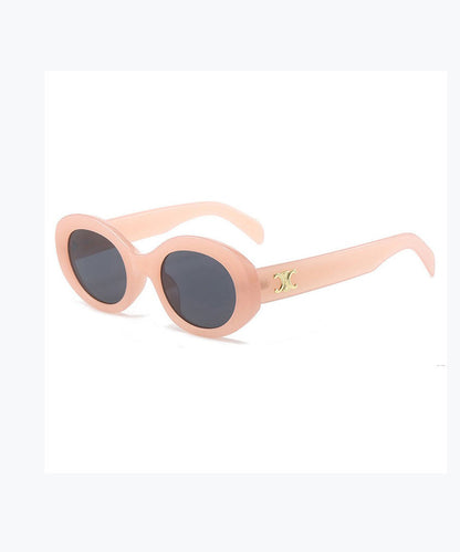 Lunettes de soleil ovales Pink Beach Dopamine 2024 XS1076