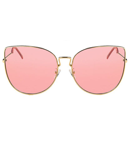 Lunettes de soleil roses à grand visage, nouvelle collection d'été 2024 XS1045