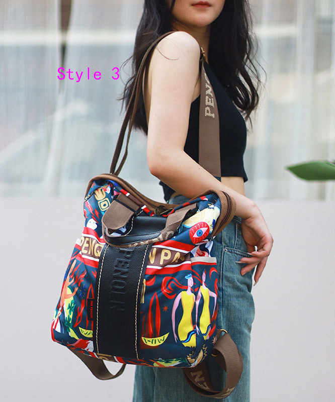 2024 Versatile Large Capacity Travel Printed Shoulder Backpack ZX1003 Ada Fashion