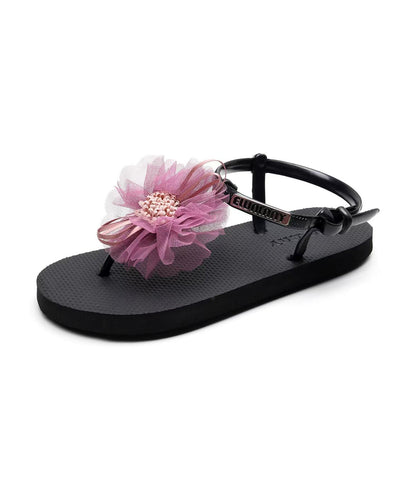 Vacation Flops Flip Gray 2025 New Style Flower Beach