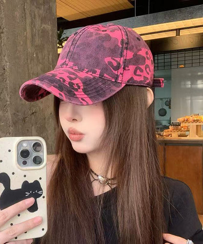 Casquette de baseball à imprimé léopard 2025, nouvelle collection rose polyvalente