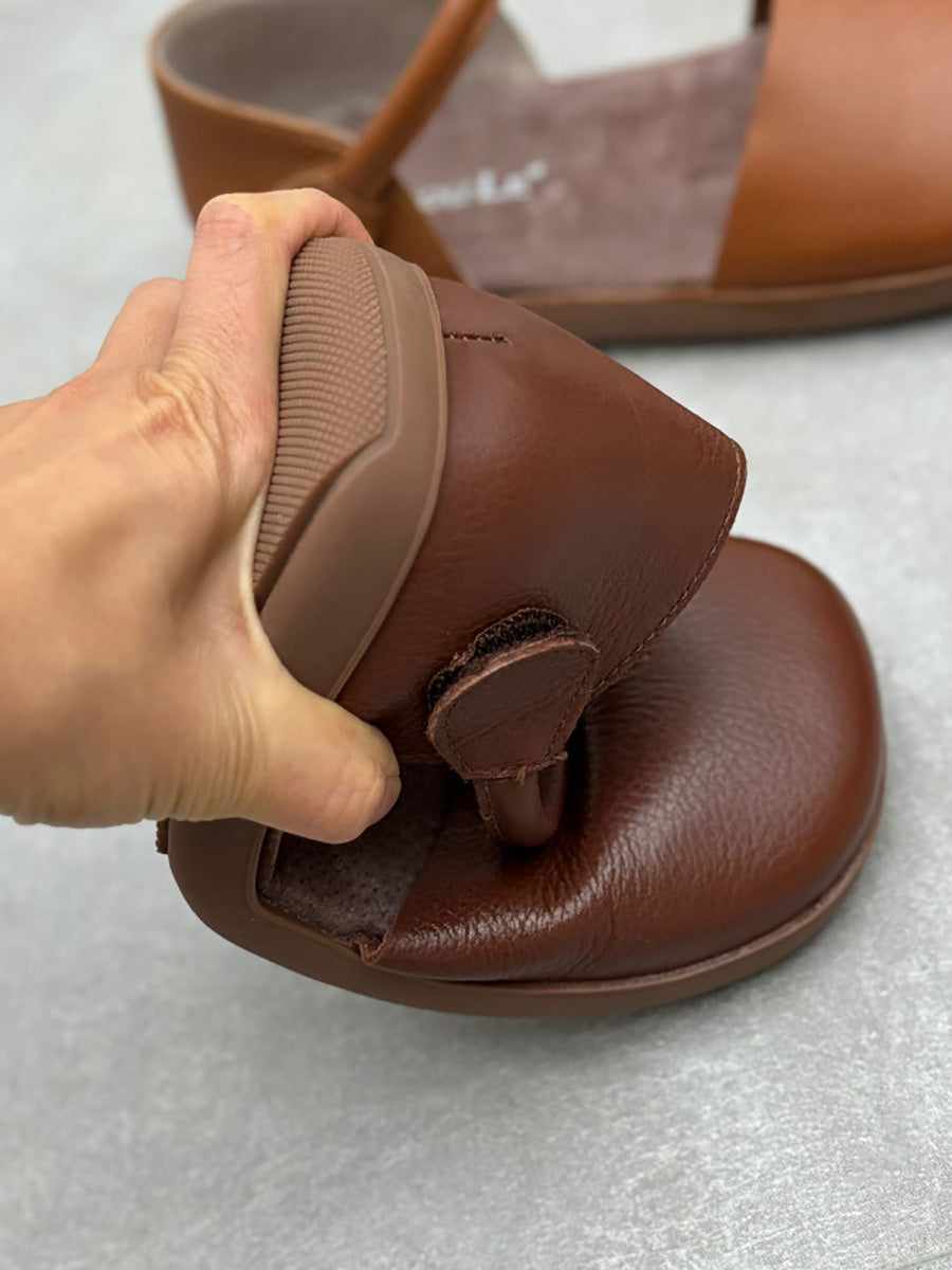 Leather Flat Genuine Women Color Pure Spring Shoes