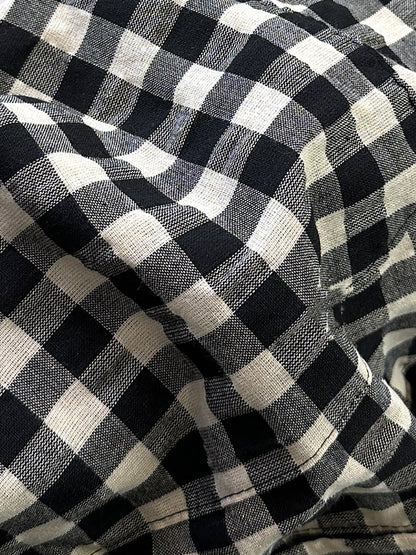 Sommer V-Ausschnitt Kleid Frauen Plaid Vintage