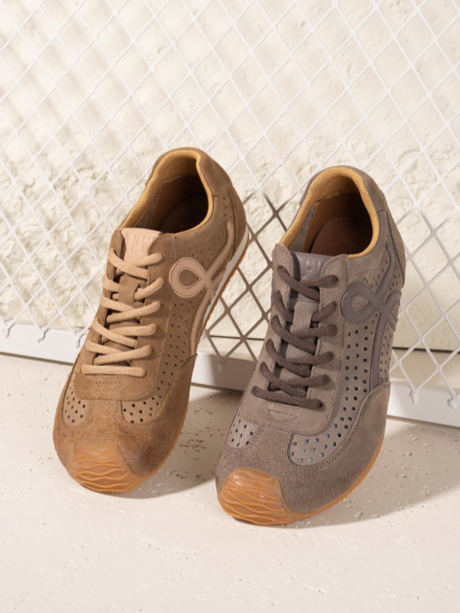 Echte Männer Sportschuhe Leder Atmungsaktiv Vintage