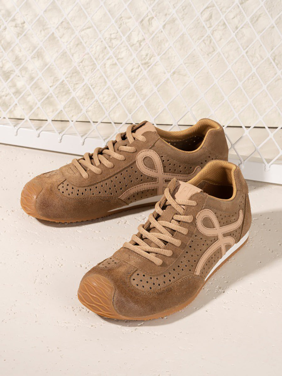 Echte Männer Sportschuhe Leder Atmungsaktiv Vintage