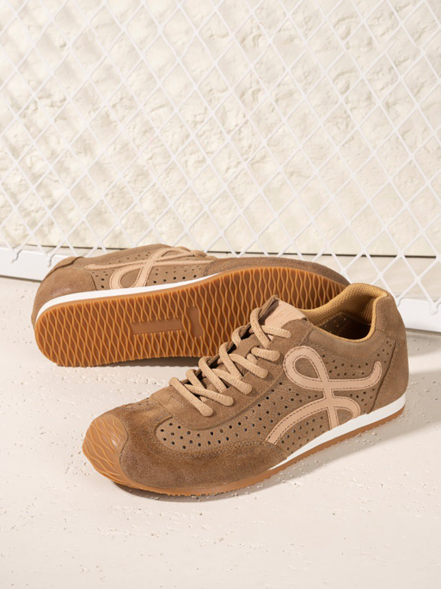 Echte Männer Sportschuhe Leder Atmungsaktiv Vintage