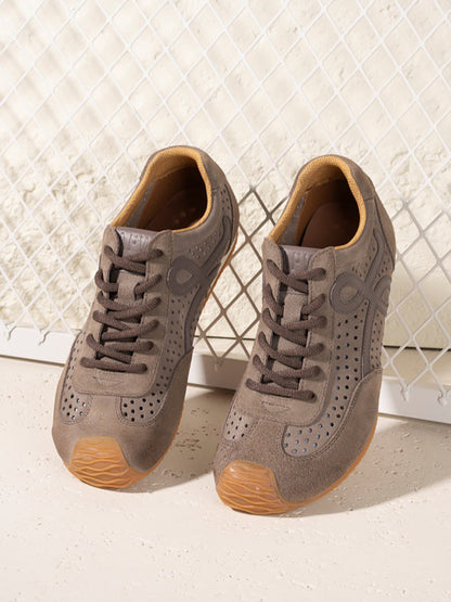 Echte Männer Sportschuhe Leder Atmungsaktiv Vintage