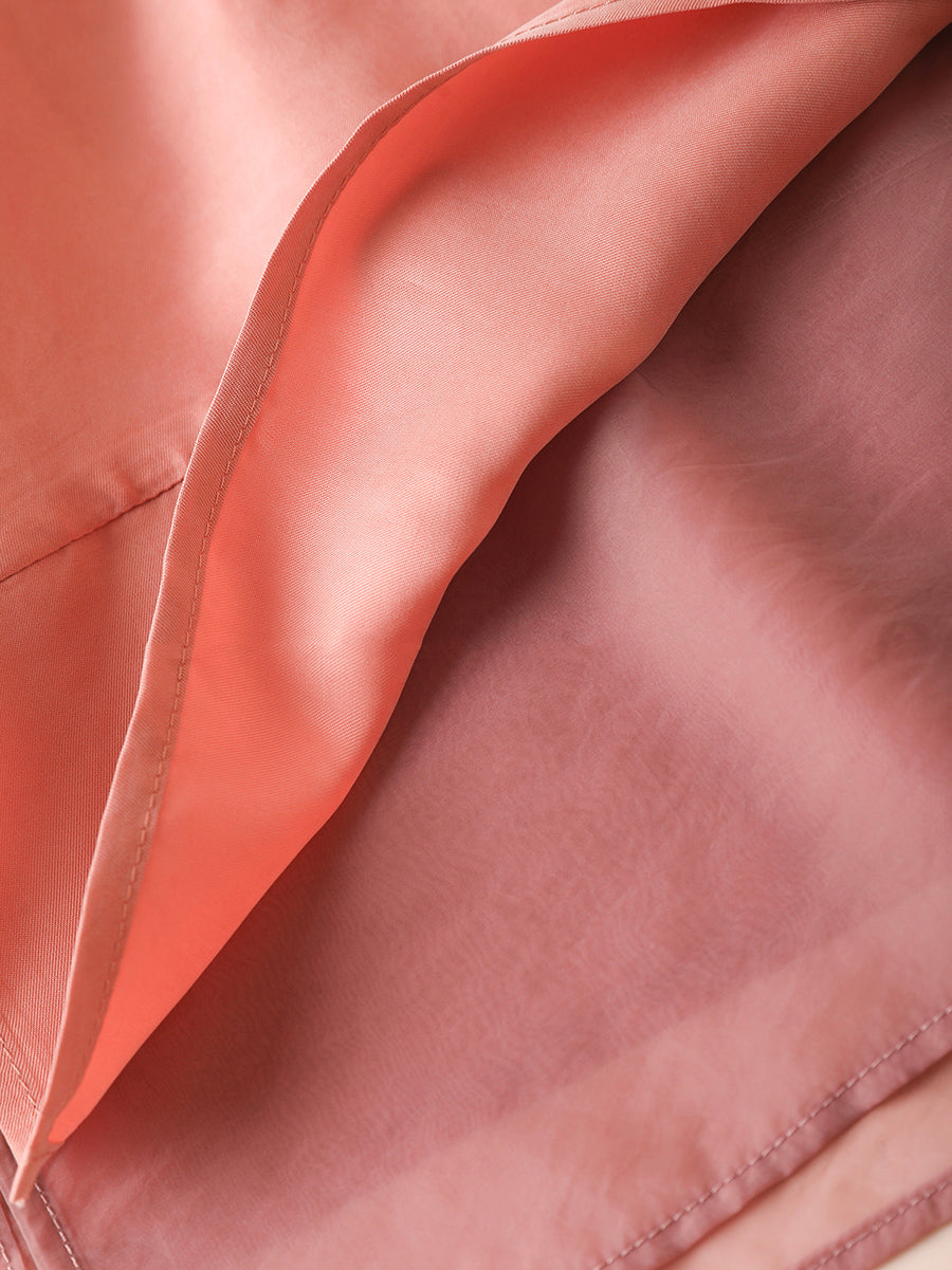 Farbe Pure Sommer O-Ausschnitt gespleißt Frauen Shirt Artsy 