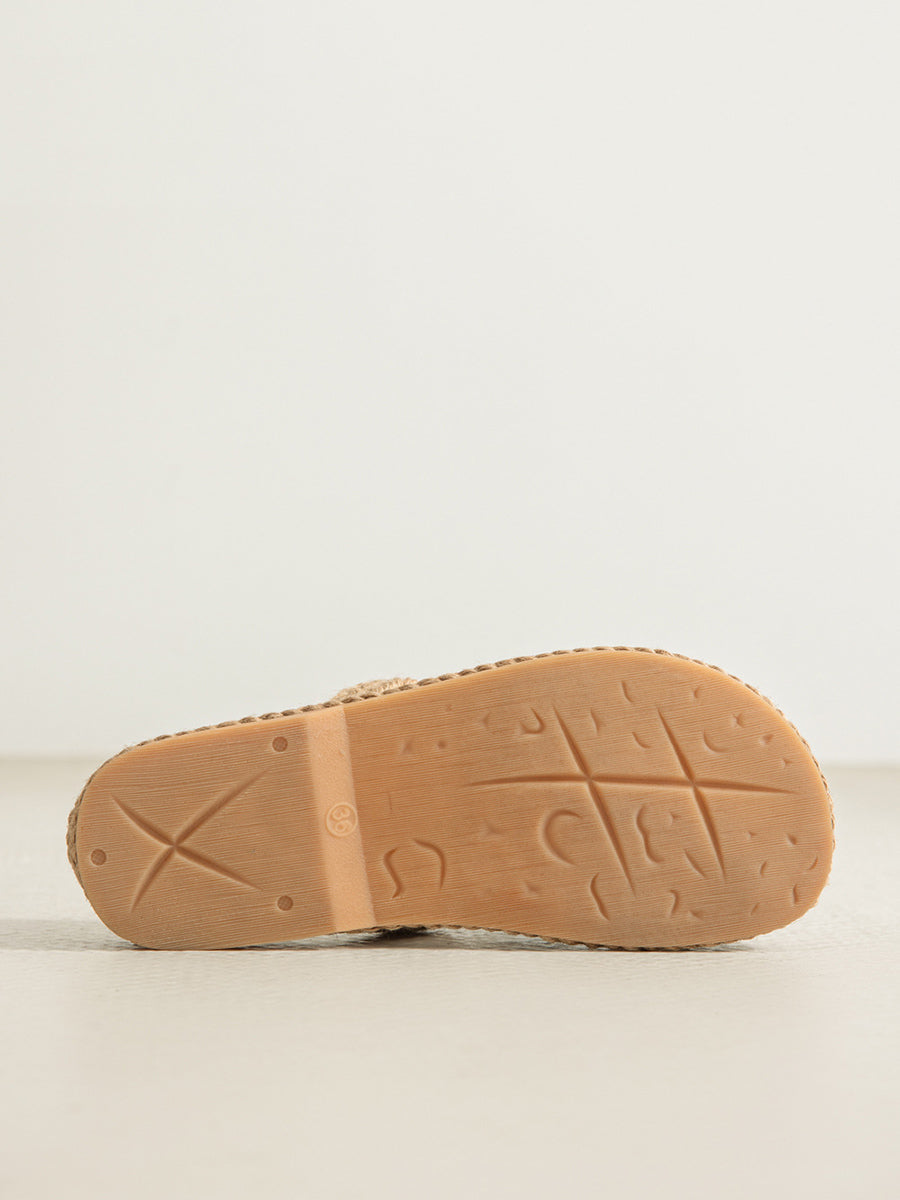 Schuhe Ethnische Blume Frauen Leinen Stickerei Sommer