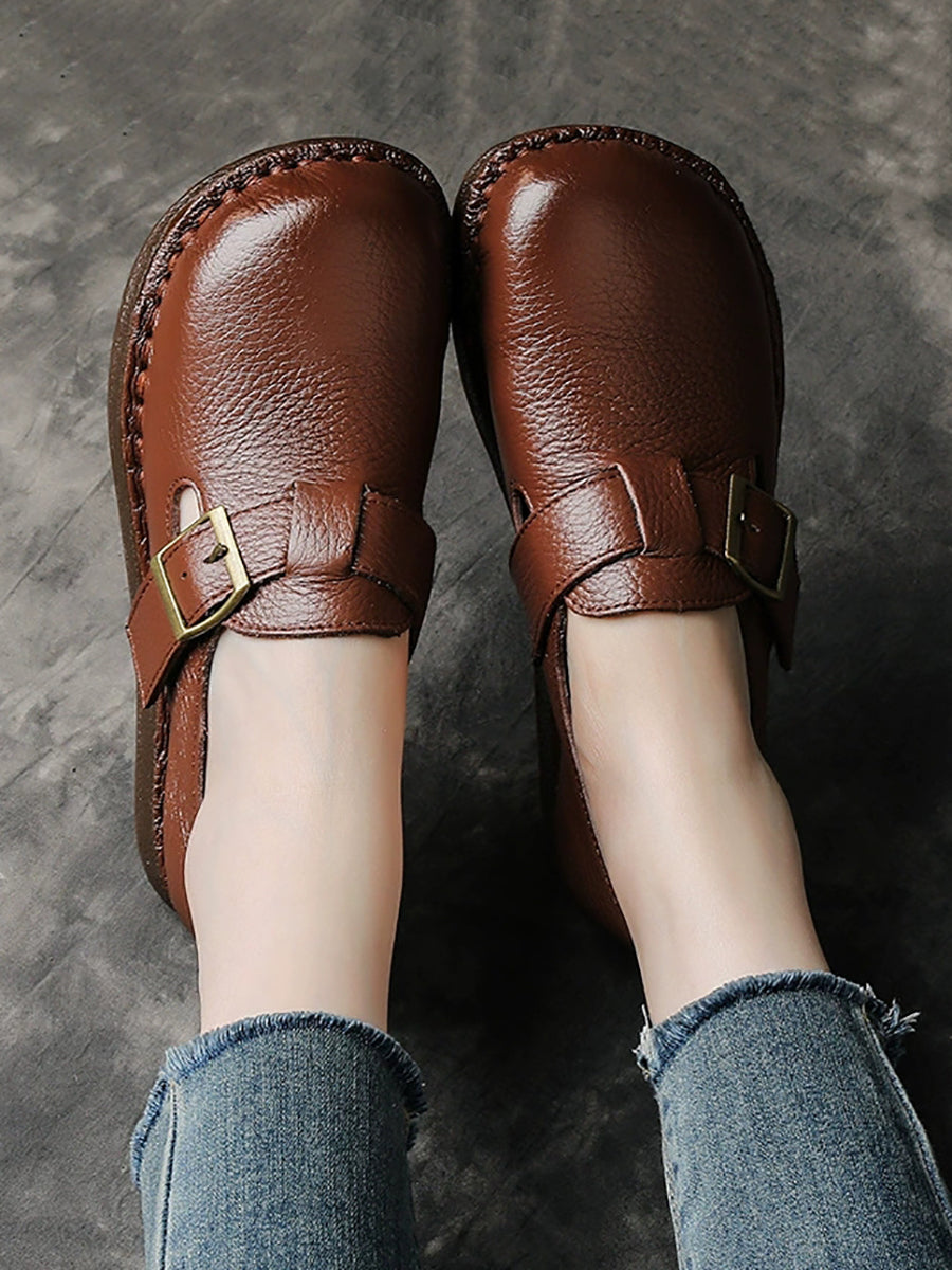 Low Casual Women Leather Pure Shoes Heel Color