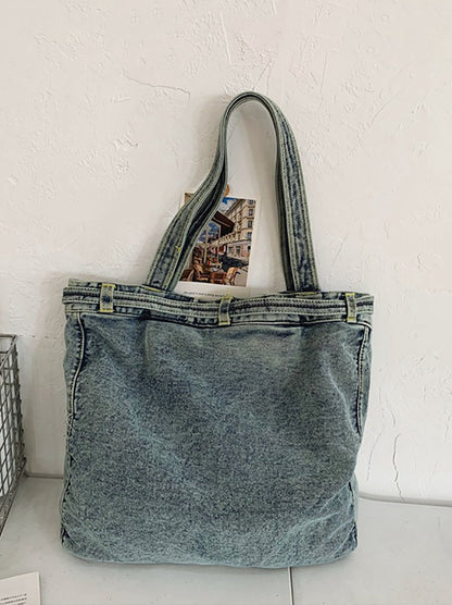 Sac à main en denim uni vintage pour femme, sac à bandoulière ZZ1008