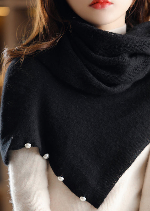 Einfacher Kamel-V-Ausschnitt-Knopf-Aushöhlen-Strickumhang Herbst WV025 