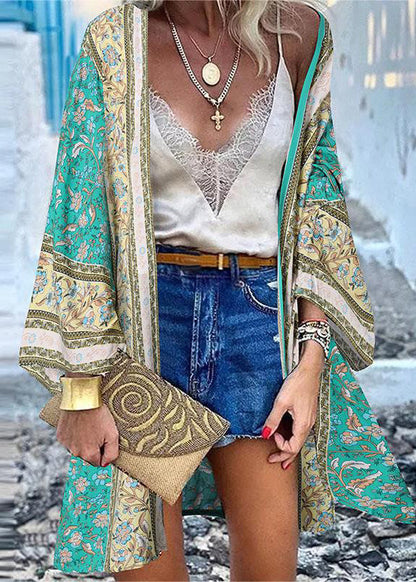 Baumwollkunst Übergroßer Druck Sommer 50+ Strand UPF Cardigans