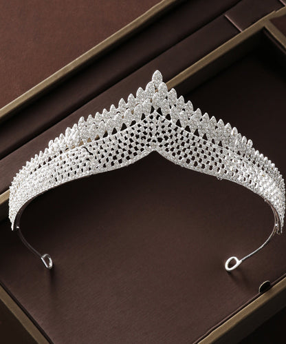 Couronne baroque classique élégante pour mariage, accessoire pour cheveux de fille IU032