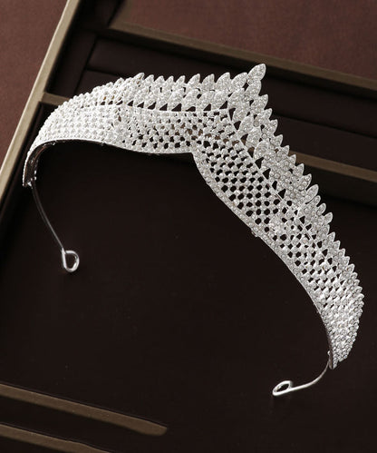 Couronne baroque classique élégante pour mariage, accessoire pour cheveux de fille IU032