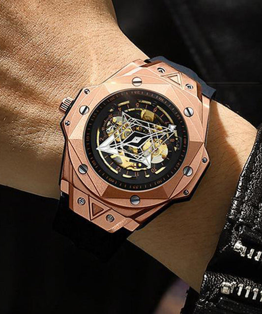 Leder Aus Automatische Hohl Rose Maschinen Voll Gold Schöne